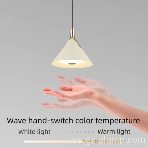 Lámpara colgante LED nórdica moderna Macaron